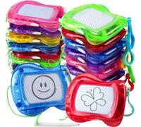 Forhome 18 Pezzi Mini Tavolo da Disegno Magnetico, Mini Lavagna Magica per Bambini,Lavagne Cancellabili da Disegno con Portachiavi Portatile, Giocattoli per Bambini Bomboniere per Feste di Compleanno