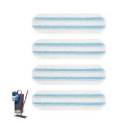 Forhome 4 pezzi Panno Mocio,panni in microfibra di ricambio,mocio lavapavimenti,Ricambi lavabili e riutilizzabili per H2PrO,Panno per mocio bagnato e asciutto(11cm*40.5cm)