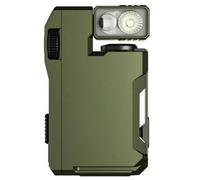 Forhome Mini torcia LED da 500 lumen con luce RGB, 6 modalità Torcia EDC ricaricabile con LED di tipo C, torcia impermeabile IP68 per campeggio, escursionismo, attività all'aperto (verde)