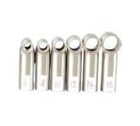 Fori di ricambio per macchina per dreadlock, dimensioni multiple 6/8/10/12/14/16 mm per dreadlock istantanei con 6 teste per diversi spessori di dreadlocks