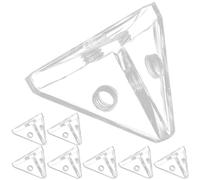 Fori Vite 8 Pezzi Connettore Triangolare per Vetrina in Acrilico | Acrilico, Fissaggio e Protezione, per Assemblaggio Fai di Vetrine e Box Display
