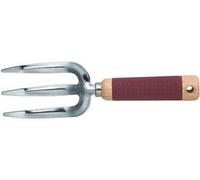 FORK di fiori C.K, modello con 3 denti, lunghezza: strovuto 270 mm, manico in legno duro, lunghezza: 270 mm - 1 pezzo (G5732) NEW