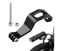 Fork Headlight Bracket, Heavy Duty Adjustable Portable Light Holder, High Strength Wear Resistant Mount, Secure Statable Design, For Outdoor Cycling and Traveling