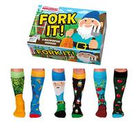 Fork It - Confezione da 6 calzini da uomo - United Oddsocks UK 6-11 EUR 39-46 US 7-12