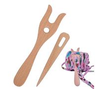 Fork per tessitura classica - Maker di corda compatto, strumento in legno lucido | Dispositivo di tessitura versatile, design semplice tascabile con caratteristiche per la fabbricazione del