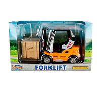 forklift pull-back 14 cm yellow/black