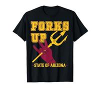 Forks Up - State of Arizona Design University Maglietta