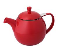 Forlife - Teiera curva con infusore, 680 g, colore: Rosso