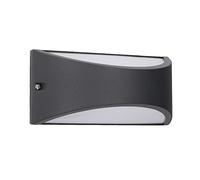 Forlight Kapa - Up Down LED Applique da parete Urban Grigio IP54 8,7W 4000K 444lm