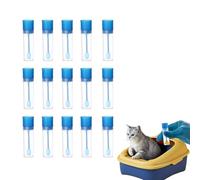 Forlush 15 Pezzi Raccolta di Provette, Laboratorio Provette In Plastica, Provetta In Plastica Con Cucchiaio, Adatto per L'Analisi Delle Feci Di Cani, Gatti E Altri Animali Domestici