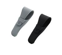 Forlush 2 Pezzi Cassa del Rasoio, Custodia Rasoio Sicurezza Silicone, per L'Uso Quotidiano Quando si Viaggia per Lavoro o per Piacere(Nero, Grigio Nordico)