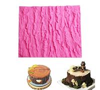 Forlush Stampi in Silicone con Corteccia di Albero, Stampo per Torta, Stampo da Zucchero a Corteccia, Utilizzata per la Decorazione Della Torta, Muffa in Rilievo Dello Zucchero Della Torta