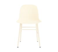 Form Sedia da Tavolo da Pranzo Crema/Acciaio