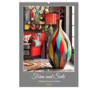 Form und Seele. Elegante Vasen im Raum (Wandkalender 2026 DIN A2 hoch), CALVENDO Monatskalender: Edle Vasen bringen zeitlose Eleganz und stilvolles Wohnambiente in jeden Raum