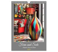 Form und Seele. Elegante Vasen im Raum (Wandkalender 2026 DIN A4 hoch), CALVENDO Monatskalender: Edle Vasen bringen zeitlose Eleganz und stilvolles Wohnambiente in jeden Raum