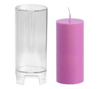 Forma a candela a colonna durevole - Forma cilindrica in PC per candele fatte a mano | idea regalo originale per Natale, decorazioni fatte in casa, progetti creativi che arte, creare arte