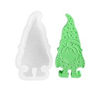 Forma a candela nana - Babbo Natale con barba, senza volto, set di ornamenti scandinavo per tomte-Gips, per bricolage, decorazione per aromaterapia, per candele, K