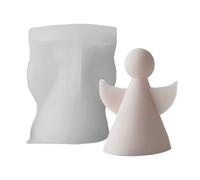 Forma a forma di angelo 3D - silicone | strumento multiuso artigianale antiaderente | decorazioni natalizie, candela per aromaterapia resina epossidica per argilla, cemento, dessert, cioccolato