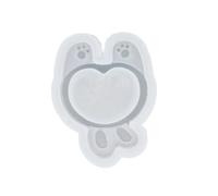 Forma a forma di cuore in resina shaker orecchini portachiavi ciondolo stampo gioco portachiavi resina epossidica stampo a sabbia rapida stampo set collana trasparente ciondolo