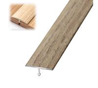 Forma a T Profilo di Transizione per Parquet Laminati Legno E Piastrelle, Striscia di Transizione per Pavimento In Alluminio, Finitura Venatura Del Legno Tagliabile(Light Maca,3.3CM*90CM)