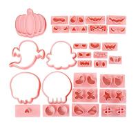Forma Biscotti Halloween,Set Stampi 30 Pezzi Stampi a Pressione per Halloween - Accessori Cucina Festività Autunnali Compleanni Natale Feste Bambini