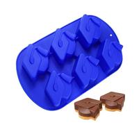 Forma Cioccolato Cappello Laurea | Stampo In Silicone 3D 6 Cavità Tocco,Forma per Cake Pop Laurea,Per Caramelle Cucina Aula Spuntini Cubetti Di Ghiaccio Feste Vacanza Lezioni A Casa