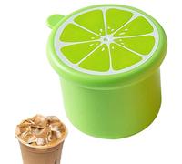 Forma, coperchio antiaderente Stampo per produttore di sfere di ghiaccio per congelatore, cilindro per la creazione di cerchi di forma rotonda per il raffreddamento del ghiaccio Cocktail Soda Coffee
