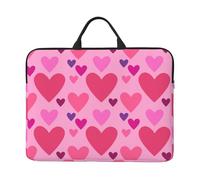 Forma d'amore rosa, Custodia per laptop da 14 pollici, borsa per notebook, custodia per laptop, valigetta con maniglia