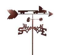 Forma del Camion di bilancio indicatore di direzione del Weathercock Weather Misuration Strumenti di misurazione con corrosione di Rivestimento Anti-Russa Resistente per Il Giardino del Giardino