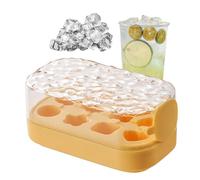 Forma Del Cubo Di Ghiaccio Con Coperchio-pazzo A Muffa, Semplicemente Premere, 8 Scomparti, Coperchio Per La Protezione Delle Perdite, Forma Rapida E Risparmio Di Spazio Per Cocktail E Whisky (verde)