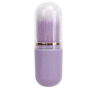Forma della Capsula per Spazzola per Polvere Unghie Retrattile Portatile con Fibra Artificiale Arrossire e Polvere di Unghie, Manico Ergonomico, Viola (PURPLE)