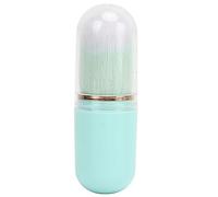 Forma della Capsula per Spazzola per Polvere Unghie Retrattile Portatile con Fibra Artificiale Arrossire e Polvere di Unghie, Manico Ergonomico, Viola (GREEN)