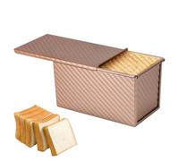 Forma Della Scatola Welly - Forma Del Brottoast | Toastform Con Coperchio | Panna Di Cottura Di Alta Qualità Con Bordo Ondulato Per Pane, Torta E Pasticcini | Non -stick Rivestito, Resistente Al Calor