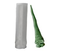 Forma di Babbo Natale profumata candela stampo in gesso pratico stampo in silicone per desktop ornamento decorazione domestica stampi in ceramica morbida
