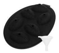 Forma di calcio Silicone Ice Cube Maker nero Freeze stampo vassoio multiuso 3d