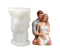 Forma di candela 3D per coppia d'amore facilmente solubile e riutilizzabile