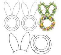 Forma di corona di Pasqua - Decorazione per festa di Pasqua e stanza d'accento, forma di corona in 4 pezzi, per casa, ufficio, giardino, porta d'ingresso, balcone, interno esterno