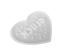 Forma di cuore d'amore, grande resina cardiaca Light Light Light Silicone Forma, Forma di fusione artigianale liscia e non coperta per la decorazione di nozze, la decorazione di famiglia e le