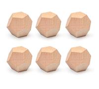 Forma di dodecaedro in legno da 30 mm per scultura artistica e pratica di probabilità di scultura artistica del legno posti vacanti