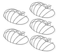 Forma di ghirlanda metallica, forma di ghirlanda di zucca da 5 pcs, telaio della ghirlanda floreale, cornice in metallo, cornice ghirlanda di zucca