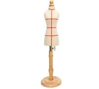 Forma Femminile Abito 50-56cm Regolabile Corpo Forma Abito Manichino con Base di Legno, Cucire Modello Display Abito Femminile per Abbigliamento Abito Gioielli Display(22cm)
