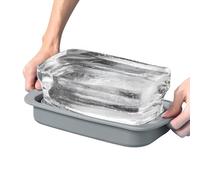 Forma Ghiaccio Grande per Congelatore | Vassoi Per Ghiaccio In Silicone Per Congelatore,Pieghevole Semplice Da Rimuovere Contenitore Per Cucina Per Bevande Whisky Bourbon Festa