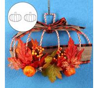 Forma ghirlanda di zucca a forma di metallo stile rustico casale per arredamento