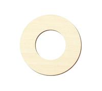 Forma in compensato - disco ad anello/forato, in legno di pioppo, taglio individuale - 3 mm, Compensato, 1cm Innendurchmesser, 38cm Außendurchmesser