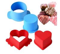 Forma Per Cake Pop Tonda E A Cuore,Stampo Per Dolci Rotondi Con Estrattore - Accessori Cottura Casa Per Dessert Spiedini Con Forme Lisce Strumento Didattico