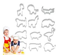 Forma Per Cracker Da Forno | 12 Forme in Acciaio Inossidabile per Pasta di Zucchero,Attrezzatura Antiaderente Per Dolci, Pasticceria Morbida, Brioche, Panini E Muffin Al Cioccolato