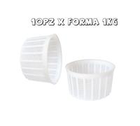 FORMA per formaggio/ricotta da 1 KG cod. 800 formetta contenitore formaggio 10PZ
