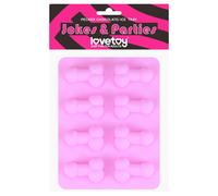 Forma per ghiaccio a forma di pene - silicone - rosa