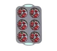 Forma Per Ghiaccio In Silicone 6 Scomparti Con Sformatura Facile