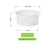 5 x Forma plastica per formaggio 12.7 x 11cm - Stampo per formaggio, Forme e fuscelle, Forme formaggio